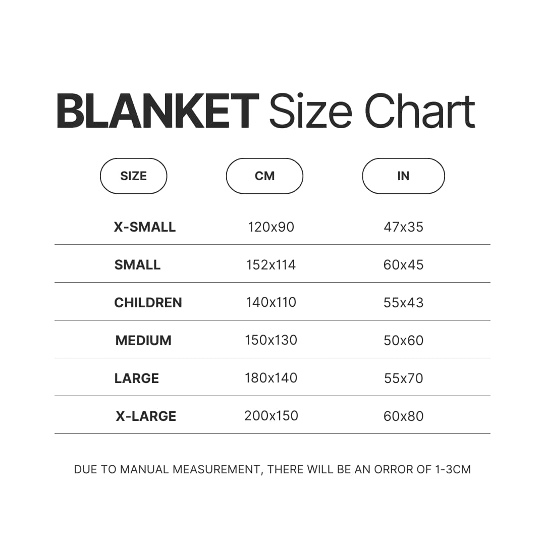 Blanket Size Chart - IDKHow Shop