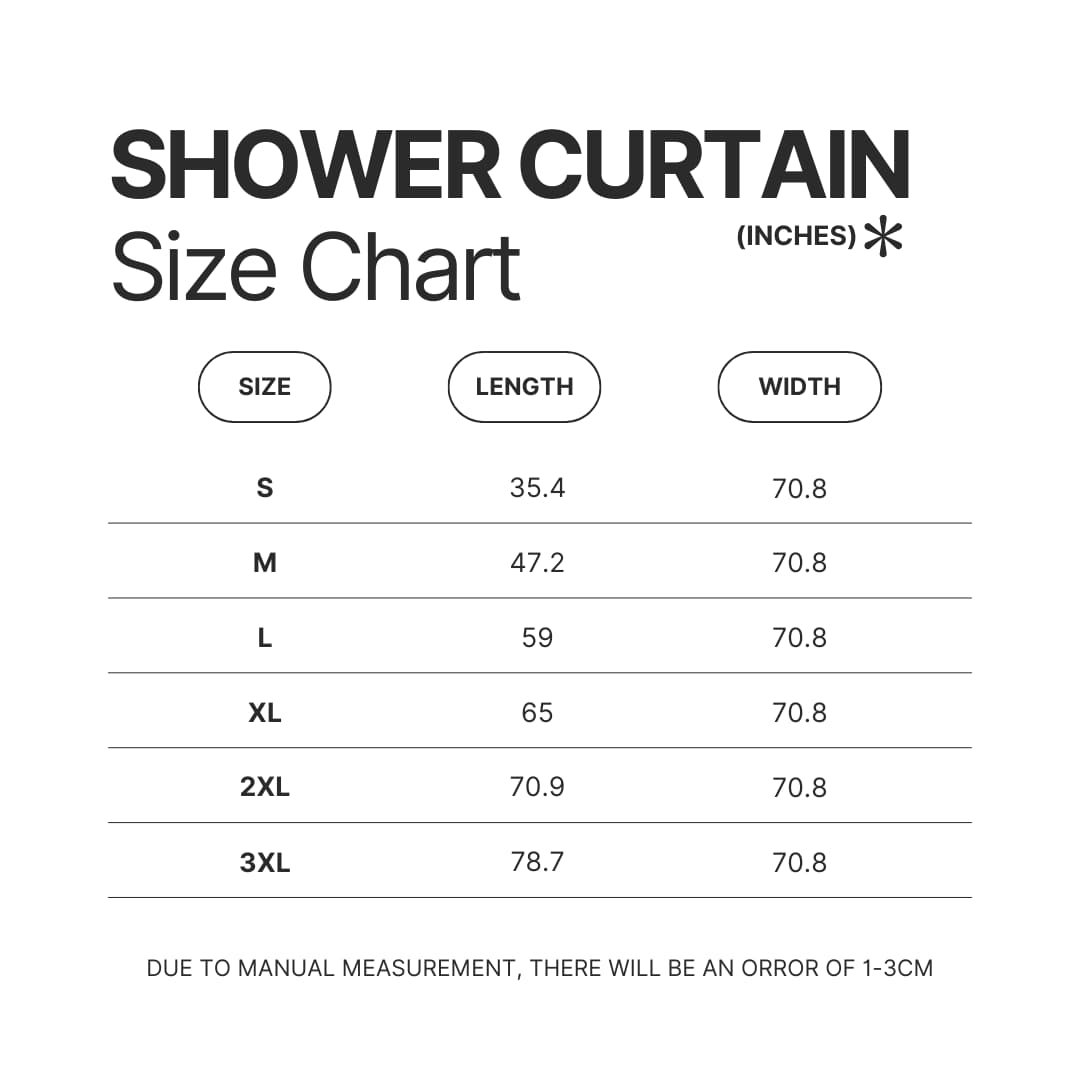 Shower Curtain Size Chart - IDKHow Shop